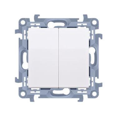 Vypínač Simon 10 č.5 LED podsvietený modul biely