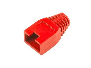 Kryt na konektor 8P8C (RJ45)červeny(100ks)