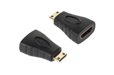 Redukcia HDMI zásuvka-zástrčka mini HDMI pozlátená