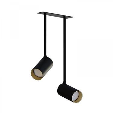 Svietidlo Nowodvorski MONO SURFACE LONG II BLACK/GOLD 7682