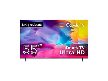 Televízor Kruger&Matz 55" (140cm)UHD Google TV H.265 DVB-S2/T2/C