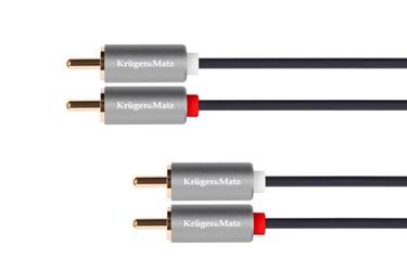 Kábel RCA 2x - RCA 2x, 10m Kruger&Matz Basic