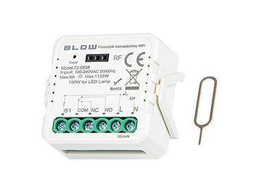 Inteligentné beznapäťové WiFi relé TUYA