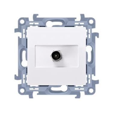 Zásuvka 1 x SAT "F" Simon 10 modul biela