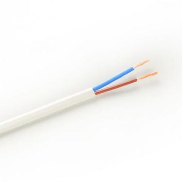 Kábel elektrický H03VVH2-F 2x1,5 biely-100m (oválny)