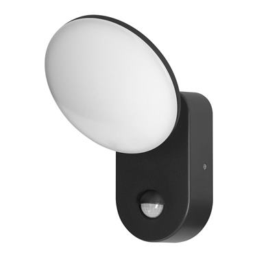 LED svieridlo RIOLIT 15W, senzor pohybu, IP65, čierne