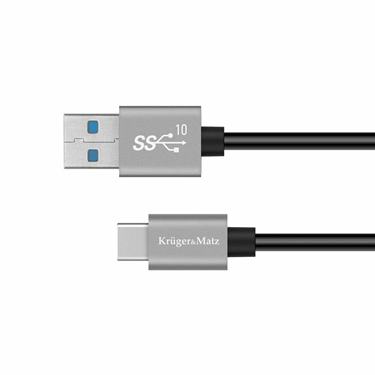 Kábel USB - USB typ C 10Gbps 1m čierny Kruger&Matz Basic