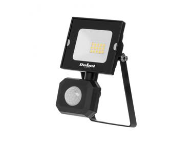 LED Reflektor 10W s detektorom pohybu 6500K Rebel