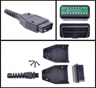 Konektor OBD II na doske 66.5 x 40mm