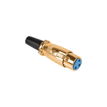 Konektor XLR (Canon) zásuvka pozlátená