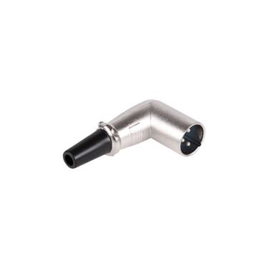 Konektor XLR (Canon) zástrčka rohová kovová