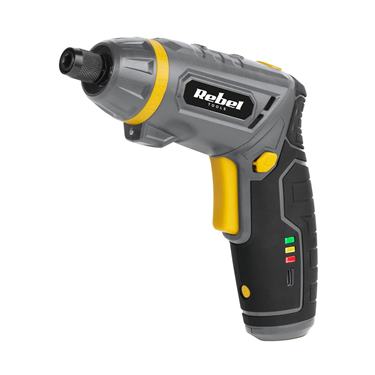 Akumulátorový skrutkovač 4V 2Ah REBEL TOOLS