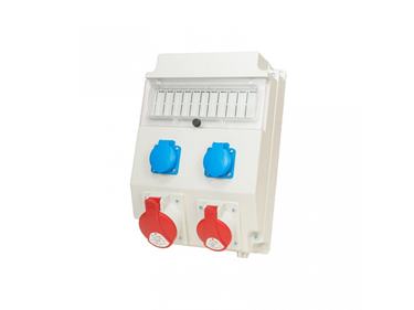 Zásuvková rozvodnica 1x32A/5P, 1x16A/5P, 2x250V, IP54
