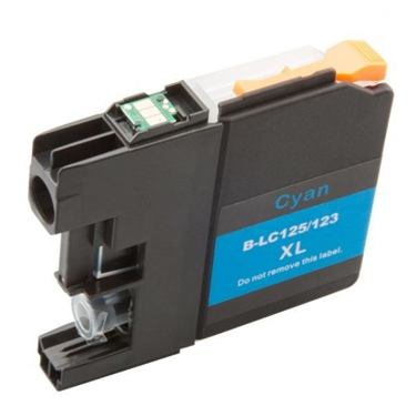 Cartridge Brother LC125XLC, azúrová (cyan), kompatibilný