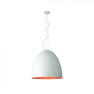 Závesné svietidlo Nowodvorski Egg White/Copper XL 10325