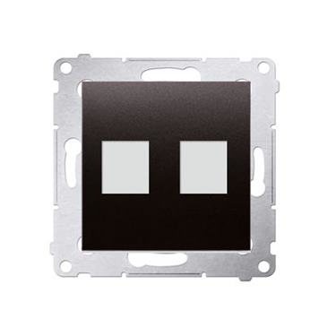 Kryt zásuvky 2x RJ45/RJ12 Simon 54 premium antracit