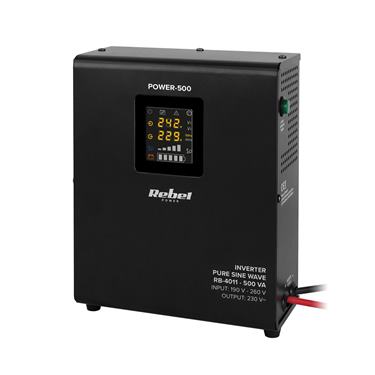 Záložný zdroj PROsinus-500 12V 230V 500VA/300W Rebel závesný
