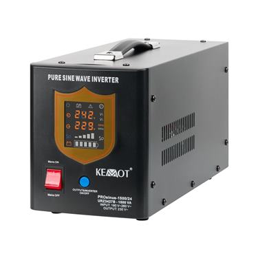 Záložný zdroj  PROsinus-1500 24V 230V 1500VA/1050W KEMOT čierny