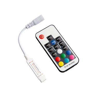 Kontrolér pre RGB LED pásy, 17 tlačidiel, RF, 72W