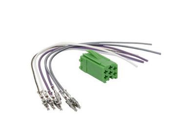ISO Konektor 6 pin mini zelený
