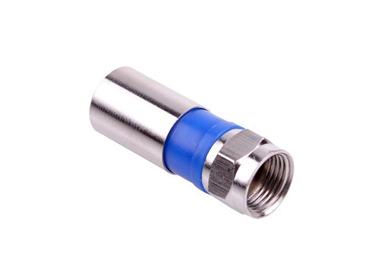 Konektor F RG6U (6,8mm) kompresný s gumičkou