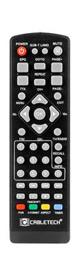 Diaľkové ovládanie Cabletech URZ0336/URZ0336A DVB-T