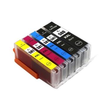 Cartridge Canon CLI-581 XXL CMYK + PGI-580 XXL, päťbalenie, multipack, kompatibilný
