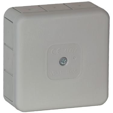 Rozvodná krabica PRO 12P 85x85x37mm šedá IP55