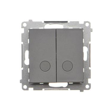 Vypínač Simon 55 č.5 LED podsvietenie modul grafit matný