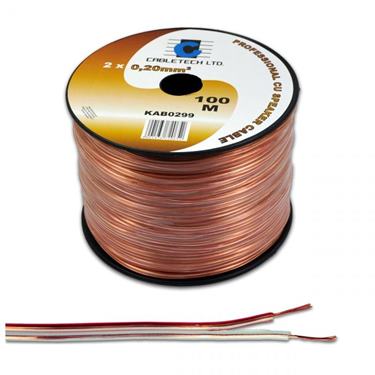 Kábel reproduktorový 2 x 1,0mm CU (100m)