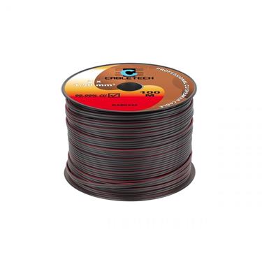 Kábel reproduktorový 2 x 1,5mm čierny CU (100m)