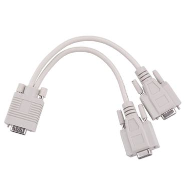 Kábel VGA zástrčka - VGA 2x zásuvka